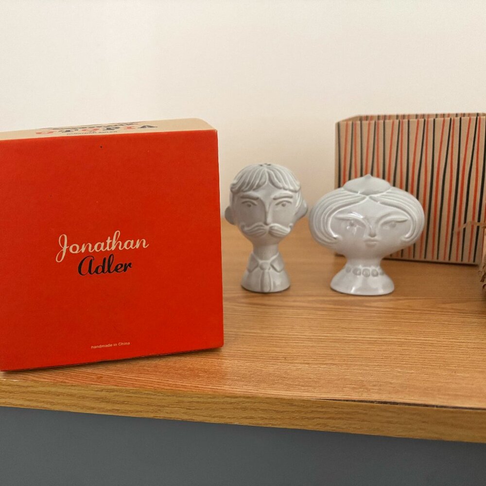 Utopia by Jonathan Adler "Prim & Proper" Salt & Pepper Shakers